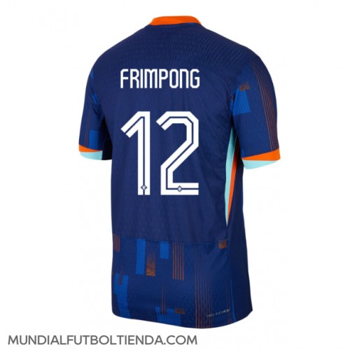 Camiseta Países Bajos Jeremie Frimpong #12 Segunda Equipación Replica Eurocopa 2024 mangas cortas